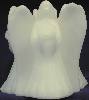 Triple Angel Candle - White