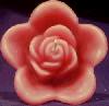 Small Floating Rose Candle - Rosewood