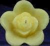 Small Floating Rose Candle - Yellow