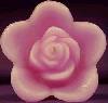 Small Floating Rose Candle - Lavender