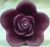 Small Floating Rose Candle - Purple