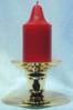 Premium Handmade 1.5" Wide x 4" Tall Unscented Pegged Candle - Bright Red