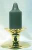 Premium Handmade 1.5" Wide x 4" Tall Unscented Pegged Candle - Hunter Green