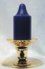 Premium Handmade 1.5" Wide x 4" Tall Unscented Pegged Candle - Navy