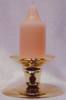 Premium Handmade 1.5" Wide x 4" Tall Unscented Pegged Candle - Peach