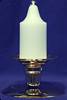 Premium Handmade 1.5" Wide x 4" Tall Unscented Pegged Candle - Pure White