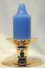 Premium Handmade 1.5" Wide x 4" Tall Unscented Pegged Candle - Sky Blue