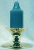 Premium Handmade 1.5" Wide x 4" Tall Unscented Pegged Candle - Turquoise