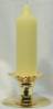 Premium Handmade 1.5" Wide x 6" Tall Unscented Pegged Candle - Canary Yellow