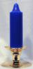 Premium Handmade 1.5" Wide x 6" Tall Unscented Pegged Candle - Cobalt Blue