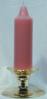 Premium Handmade 1.5" Wide x 6" Tall Unscented Pegged Candle - Olde Rose