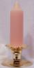 Premium Handmade 1.5" Wide x 6" Tall Unscented Pegged Candle - Peach