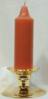Premium Handmade 1.5" Wide x 6" Tall Unscented Pegged Candle - Pumpkin