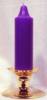 Premium Handmade 1.5" Wide x 6" Tall Unscented Pegged Candle - Purple