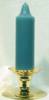 Premium Handmade 1.5" Wide x 6" Tall Unscented Pegged Candle - Turquoise