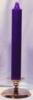 Premium Handmade 1.5" Wide x 12" Tall Unscented Pegged Candle - Purple