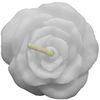 Medium Floating Rose Candle (2.5") - White