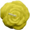 Medium Floating Rose Candle (2.5") - Bright Yellow