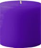 4" x 4" Unscented Pillar Candle (Purple)