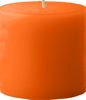 4" x 4" Unscented Pillar Candle (Orange)