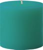 4" x 4" Unscented Pillar Candle (Teal / Turquoise)
