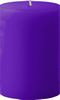 4" x 6" Unscented Pillar Candle (Purple)