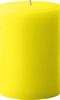 4" x 6" Unscented Pillar Candle (Bright Yellow)