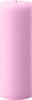4" x 12" Unscented Pillar Candle (Pastel Pink)