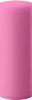 4" x 12" Unscented Pillar Candle (Bright Pink)