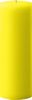 4" x12" Unscented Pillar Candle (Bright Yellow)