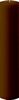 4" x 20" Unscented Pillar Candle (Brown)