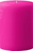 5" x 7" Unscented Pillar Candle (Fuchsia)