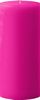 5" x 12" Unscented Pillar Candle (Fuchsia)