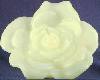 Large Floating Rose Candle - Ivory